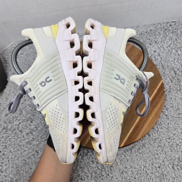 On Running Womens Cloudswift White Limelight Athletic Casual Daily Trainer W7 - Picture 8 of 13